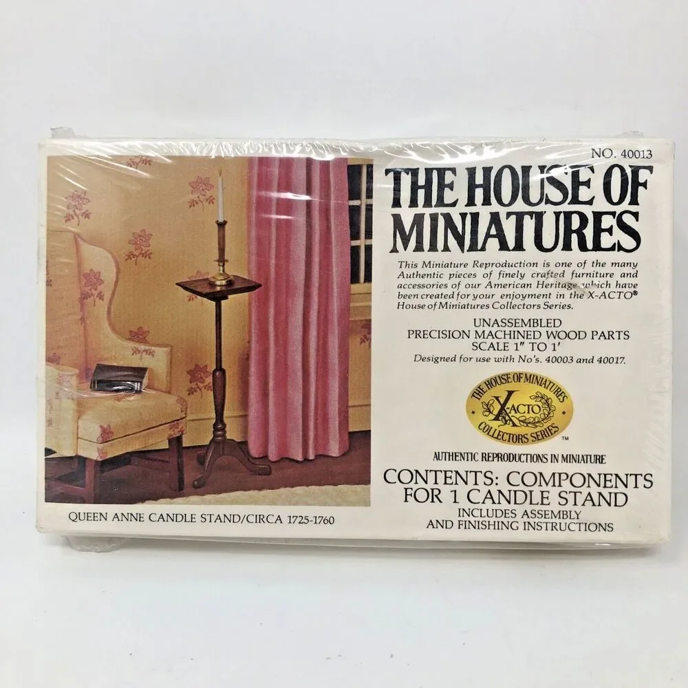 The House of Miniatures Wooden Dollhouse Kits Lot Of 3 Queen Anne LR Tables